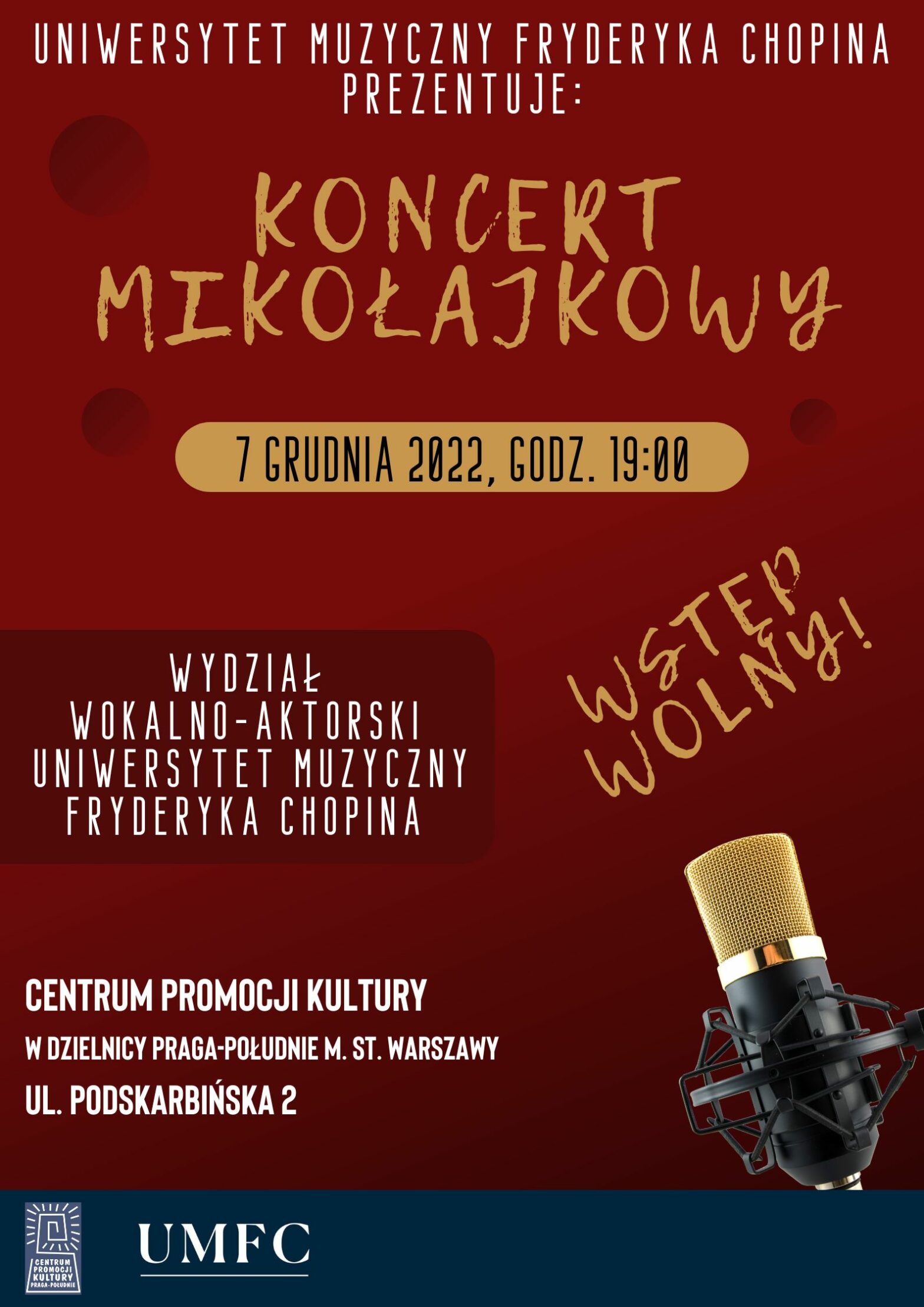Koncert Mikołajkowy UMFC