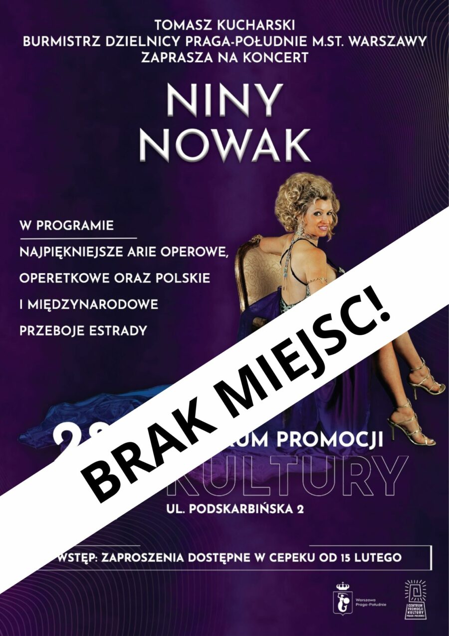 Koncert Niny Nowak! BRAK MIEJSC!